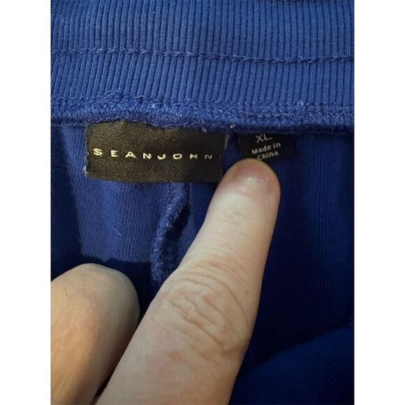 Sean John Men's XL Terry Basketball Shorts Cobalt Blue Casual - Picture 7 of 9